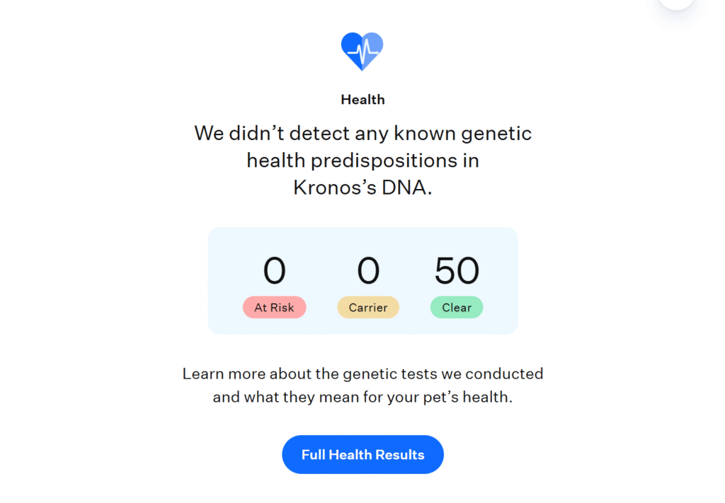 King Kronos Genetic Panel Results